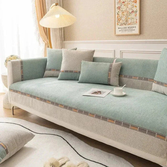 Vintage Kaymaz Tabanlı Koltuk Örtüsü Seti