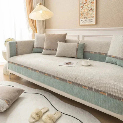 Vintage Kaymaz Tabanlı Koltuk Örtüsü Seti